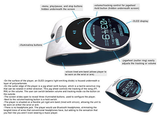Illustration for article titled Design Concept: MP3 Player Wristband of the Future